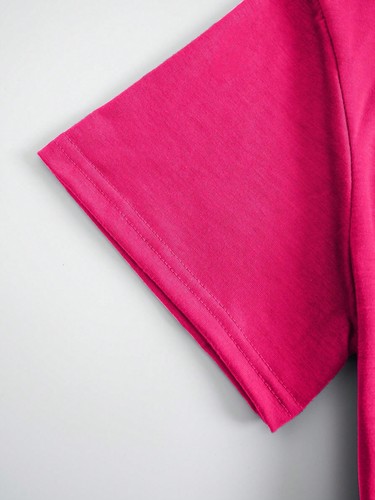 Women's Letter Print Short Sleeve T-Shirt LEARN FROM YESTERDAY LIVE FOR TODAY - Picture 3 of 18