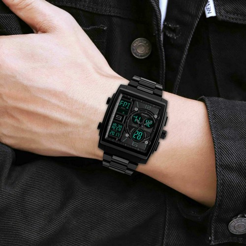 Tactical Men's Digital Army Military Quartz Analog Chronograph Waterproof Watch - Picture 10 of 16