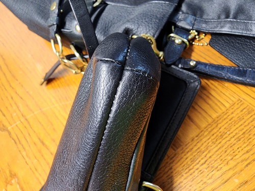 Borsa a tracolla Coach Pinnacle Eva Lake in pelle nera #18663 con polso - Foto 23 di 24