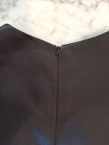 BALENCIAGA VINTAGE SATIN SILK DRESS IN GOLD & BLACK - Imagen 5 de 10