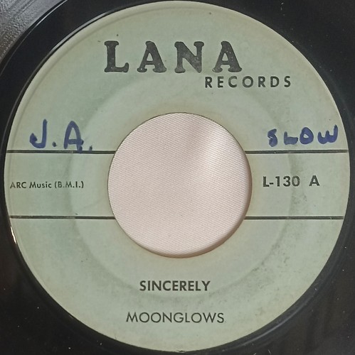 50's SOUL 45 Moonglows SINCERELY - TIME AFTER TIME Lana VG - Picture 1 of 4