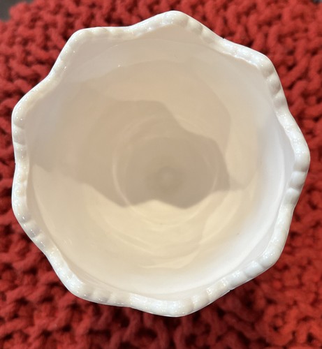 Vintage Napco Pink Milk Glass Footed Candy Dish Vase 2255 Cleveland Ohio EUC - Picture 3 of 7