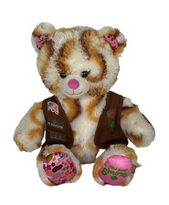 Build-A-Bear Workshop S'mores Smores Girl Scouts with Vest Plush Teddy 15"