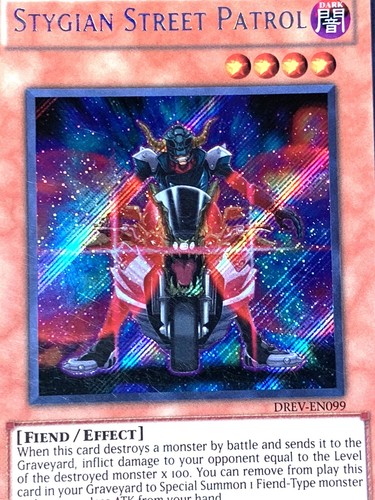 yugioh Stygian Street Patrol DREV-EN099 Secret Rare Unlimited Edition near mint - Picture 2 of 3