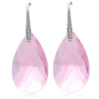 Light Pink Chandelier Teardrop Dangle Drop Prom Bridal Shower Wedding Earrings