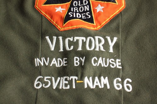 VTG OG-108 Custom hand Embroidered WOOL FIELD MILITARY SHIRT SOUVENIR JACKET - Picture 8 of 10