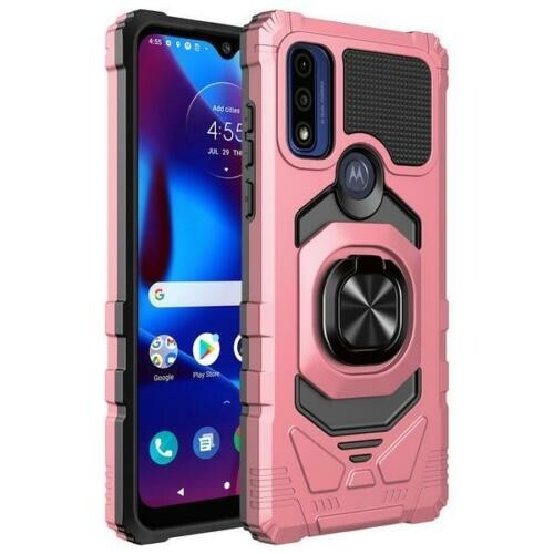Ring Armor Kickstand Case für Moto G Stylus 5G 2021 mit Glas - Roségold - Bild 2 von 7