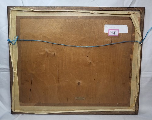 Hermosa pintura acuarela vintage escena puerto velero histórico - Imagen 18 de 24