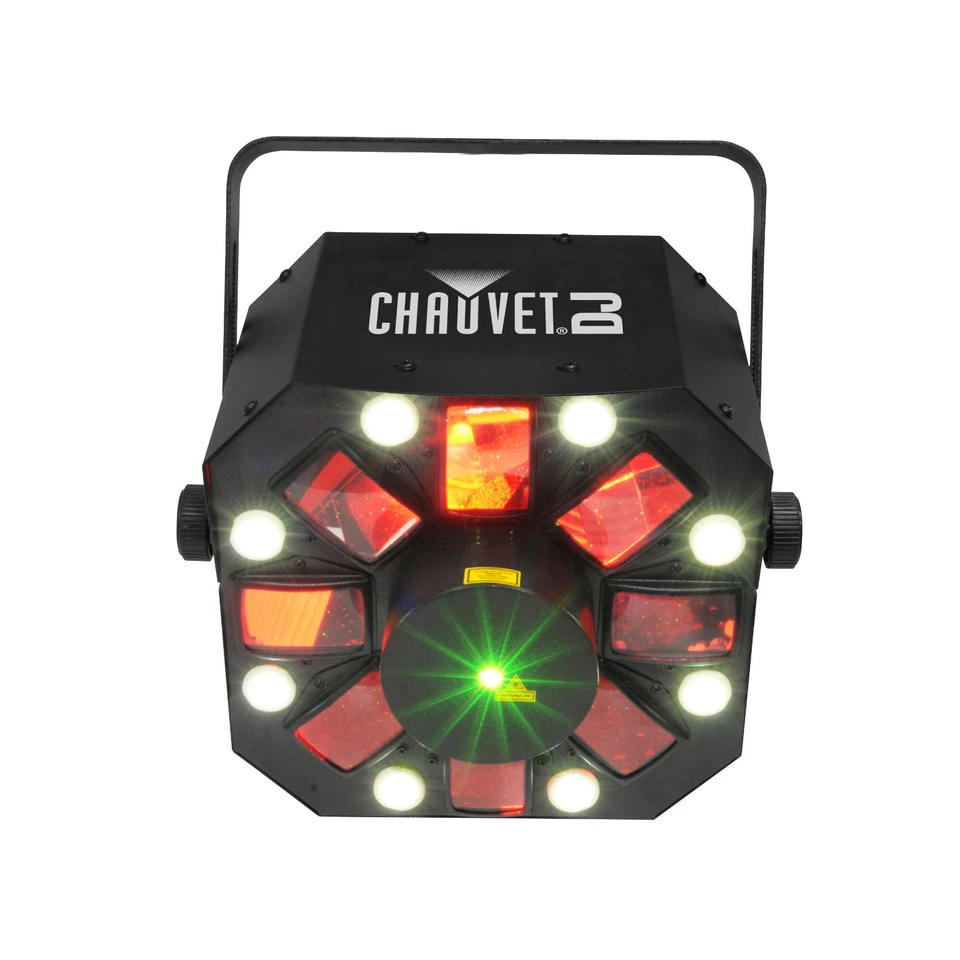 Chauvet DJ Swarm 5 FX 3-in-1 LED Effects Light Red & Green Lasers White Strobe - Image 2 of 4