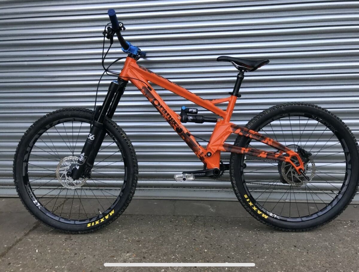 Orange Alpine 6 Pro Medium Mountain Bike XT 27.5 Burgtec Upgrades Mint Condition eBay