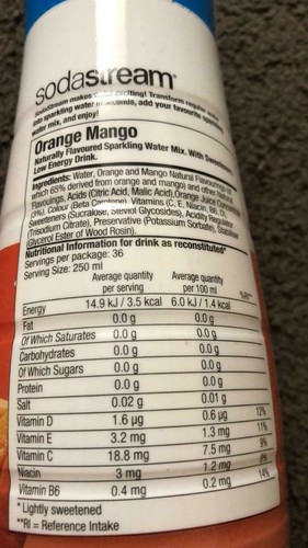 SodaStream Lemon & Lime,Cola,Orange & Mango,Lemonade Assorted Flavours Syrup New - Picture 27 of 44