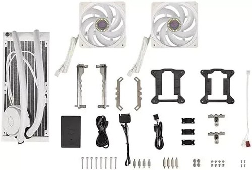 Radiator Liquid Cooler Master MasterLiquid PL240 FLUX White Close LoopAIO CPU - Bild 3 von 7