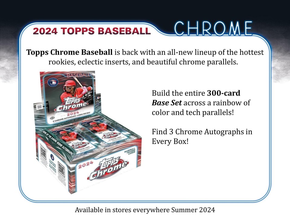2024 TOPPS CHROME BASEBALL HOBBY JUMBO 8BOX CASE eBay