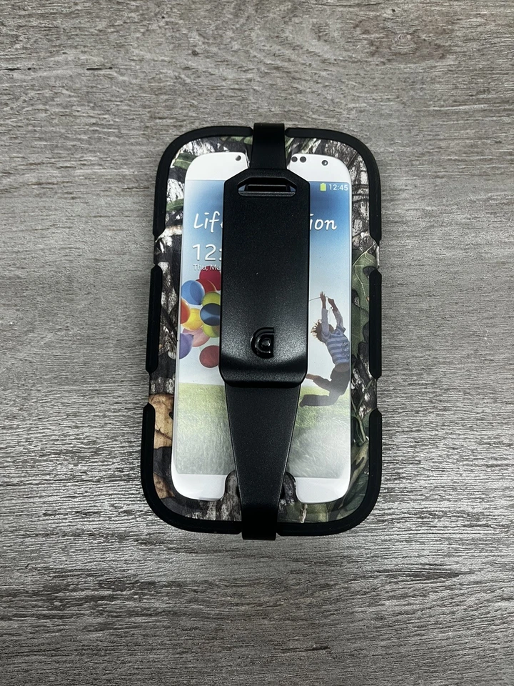 Griffin Survivor All-Terrain Phone Case Samsung Galaxy S4 Mossy Oak Camo Black - Image 3 of 4