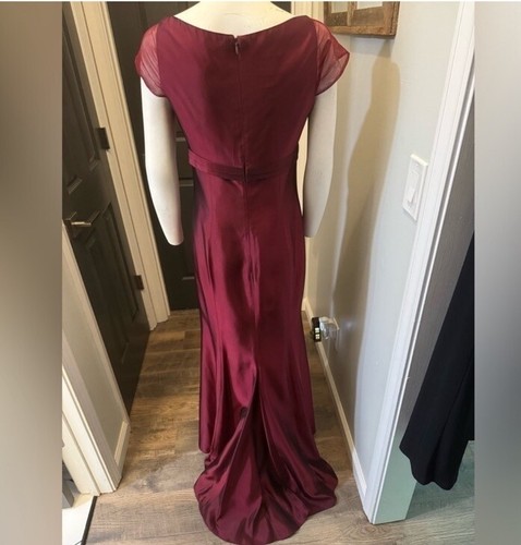 Vera Wang Dress SZ 6 formal with cover up scarf nice - Picture 9 of 13