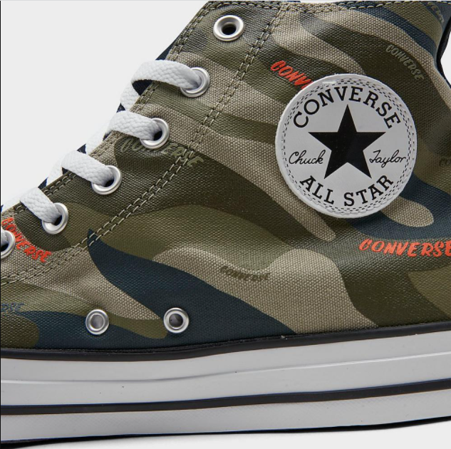 Converse Chuck Taylor 70 Hybrid Camo High Top Casual Shoes Olive