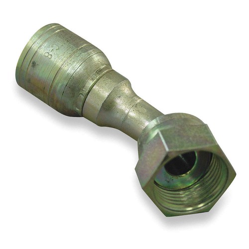 AEROQUIP 1AA10FRA8 Crimp Fitting,45 deg.,1/2" I.D.,1",F,ORS 4VUH8