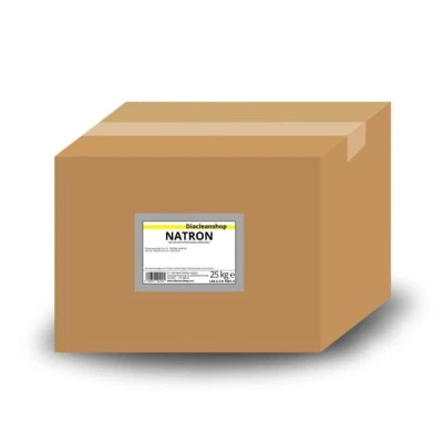 DIACLEANSHOP Natron 25kg Pulver in Pharmaqualität - Natriumhydrogencarbonat E500ii