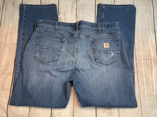 Carhartt Jeans 40x32 Relaxed Fit Men's Blue Denim Straight  Size