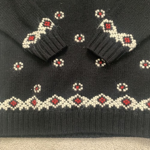 Jones New York Sport Vintage 90s Wool Snowflake Holiday Christmas Sweater Sz S - Picture 4 of 11