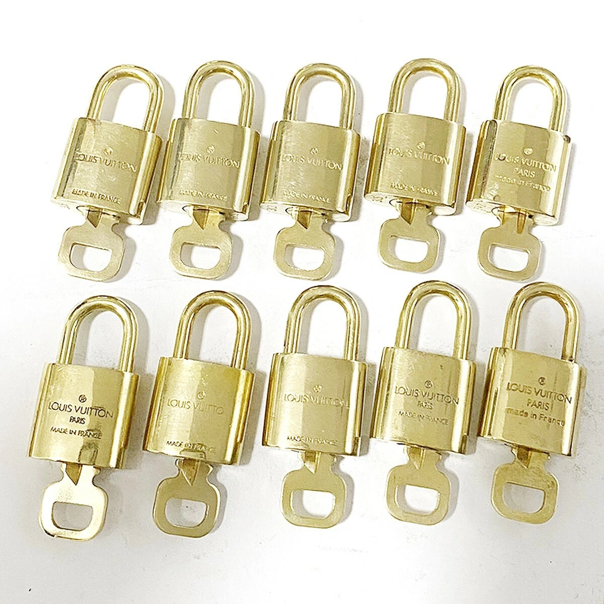 Louis Vuitton Padlock Key Set of 10 Cadena Gold Plated Women's LOUIS VUITTON