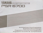 Yamaha PSR-6700 Workstation Keyboard Original Accompaniment Owner's Manual Book