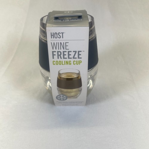 NIB HOST Wine Freeze Cooling Cup Double Wall Insulated Wine Tumbler Black - Picture 1 of 8