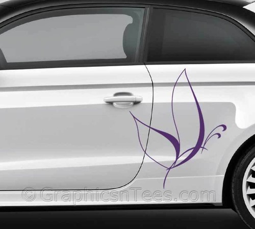 Calcomanías gráficas de vinilo personalizadas para coche mariposa x 2 - 16 opciones de color - Imagen 8 de 9
