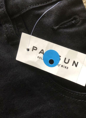NWT Pacsun Corset Bib Shortalls Overall Shorts Romper Woman M 30 Acutual 34 Blak - Picture 8 of 8