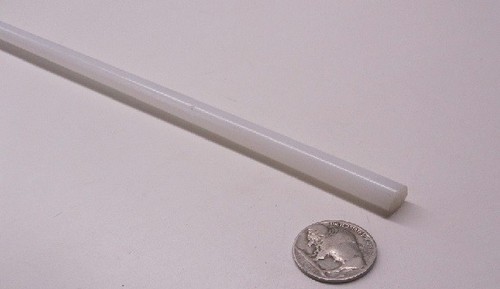 UHMW White Round Rod  .375" (3/8") Diameter x 36" Long - Picture 11 of 12