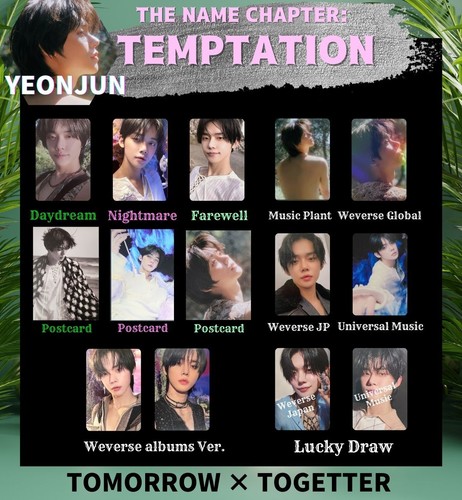 TXT YEONJUN The Name Chapter: TEMPTATION Fotokarte TOMORROW X TOGETHER PC - Bild 1 von 58