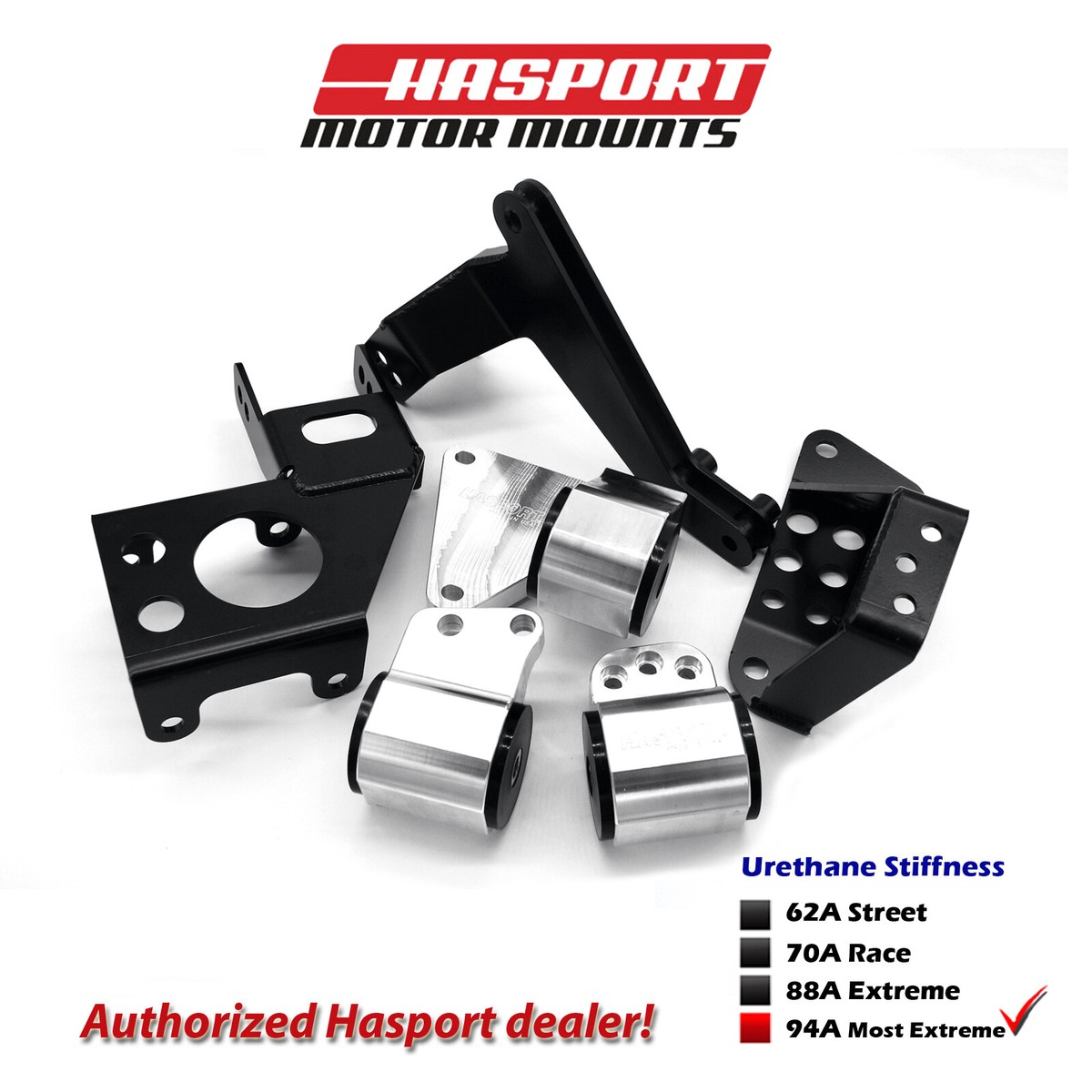Hasport EG/DC Dual Height K-Series Mount Kit 92-01 for Civic Hasport EG/DC Dual Height K-Series Mount Kit 92-01 for Civic