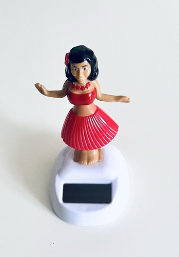 3x Figura Solar Bikini Dama Figura Solar Decoración Figura Tambaleante Hula Girl Coche Rojo - Imagen 5 de 6