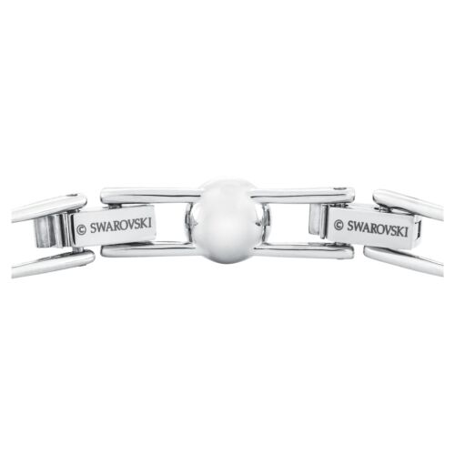 Swarovski Una Angelic Tennis Bracelet Round Cut, Small, White, Rhodium Plated - Picture 4 of 5