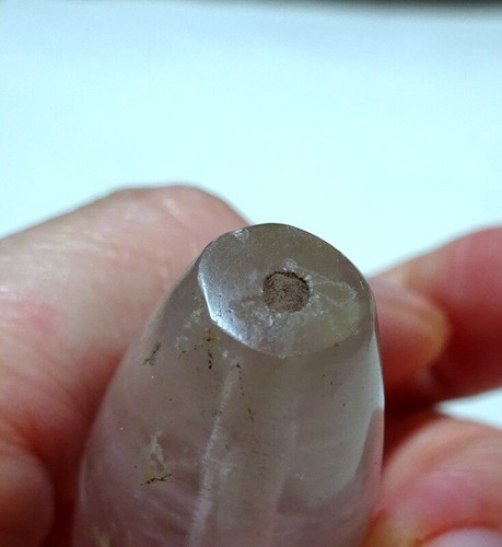 Rock Crystal Bead Asiatic One of a Kind Perfectly Formed Large Asia Antique - Picture 4 of 8