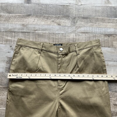 Elwood Chino Pants Mens 38x26 Khaki Brown Cuffed Ankle