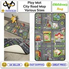 Children's Rugs Town Road Map City Rug Play Village Mat for Kids Boys Girls