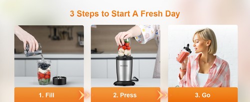 900W Electric Juicer Fruit Vegetable 11Pieces Personal Blender and Grinder Combo - Picture 19 of 19
