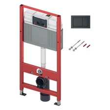 TECEbase 3in1 WC-Set Vorwandelement Betätigung Schwarz Matt 9400415
