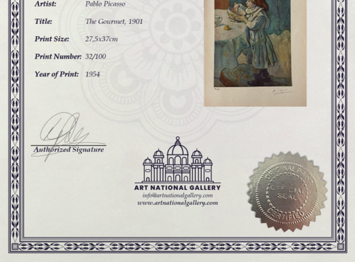 Pablo Picasso, Original Hand-signed Lithograph with COA & Appraisal of $3,500 - Picture 8 of 12