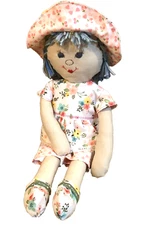 New Handmade Rag Doll Daisy Girl 18" Cloth Doll Soft Sweet Gift