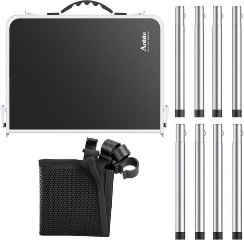 Campingtisch Klapptisch 60x40cm Aluminium Rahmen mit 3 Höhen Verstellbar 26/4... - Bild 9 von 11