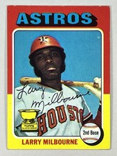 1975 Topps Larry Milbourne #512 Houston Astros Rookie Cup