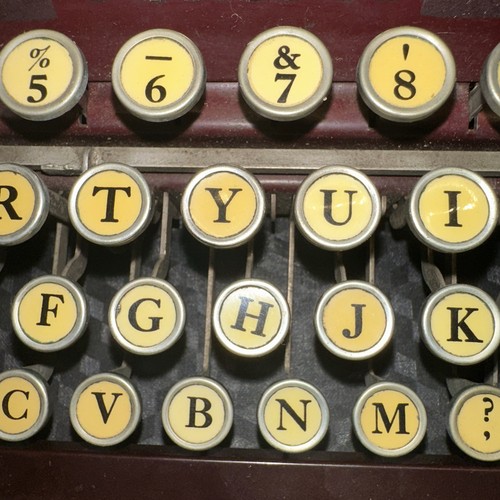 Vtg 1928 Maroon Corona 4 Model Portable Typewriter Repair - Picture 18 of 24