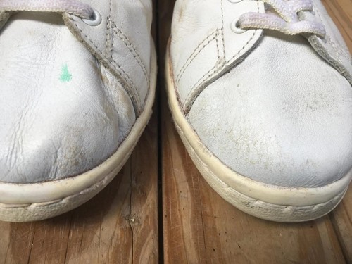 Rare VTG Adidas Stans Smith white / Green SNEAKERS Made IN FRANCE UK 10.5 USA 11 - 第 13/23 張圖片