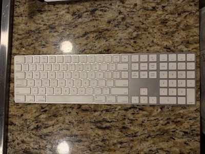 Apple Magic Keyboard A1843 Numeric Keypad Wireless Bluetooth White Silver