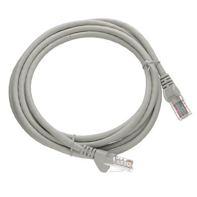 Certified Netzwerkkabel RJ45 UTP T568B Cat5e Snagless Patchkabel Grau 2 m