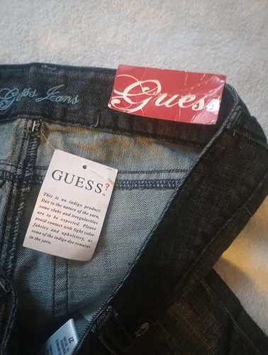 Y2K Vtg GUESS Jeans Style Modele, Low Rise, Tapered Leg Hook &Eye Design SZ 27 - Picture 6 of 7