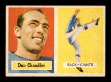 1957 Topps #23 Don Chandler RC EX+ X2788366