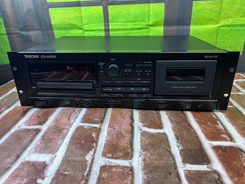Tascam CD-A500 Professional CD/Cassette Player deck w/Rack Mount Ears